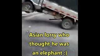 Lorry who thought he was en elephant