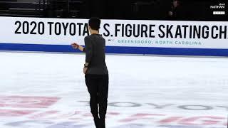 Nathan Chen | USchamps20 SP run-thru(without music)