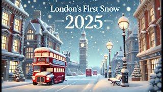 London’s First Snow of 2025 ️  | A Magical Winter Wonderland After Years 