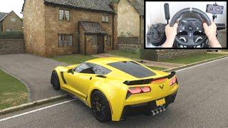 Forza Horizon 4 Chevrolet Corvette Z06 (Steering Wheel + Shifter) Gameplay