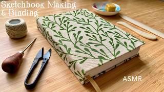 Making a Sketchbook and Binding + ASMR / no music️