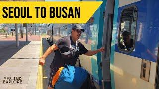 Train from Seoul to Busan | Our experience with KTX Korea's high speed train!