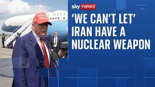 Trump says it's 'very hard' to ask Israel to stop air strikes on Iran