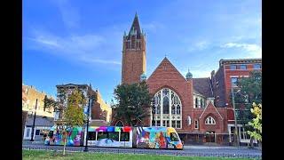 [Walking Tour 4K ] 19th Century Buildings Downtown Cincinnati Ohio / Over-The-Rhine