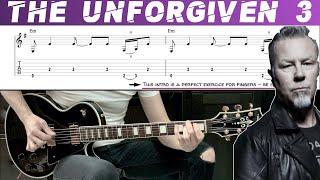 METALLICA - THE UNFORGIVEN 3 (Guitar cover with TAB | Lesson)