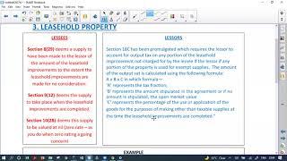 CTA VAT REVISION VIDEO 9 - LEASEHOLD IMPROVEMENTS