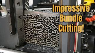 Bundle Cutting on the Sterling STC 420 CS NC Twin Column Bandsaw