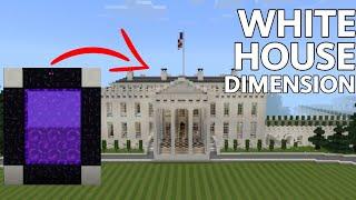 How to make Portal to the WHITE HOUSE DIMENSION in Minecraft PE