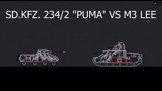 Sd.Kfz. 234/2 "Puma" VS M3 lee People Playground tank battle