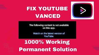 How to Solve YouTube Vanced Not Working Issue 2023/Fix YouTube Vanced/YouTubeVanced/YouTube Revanced