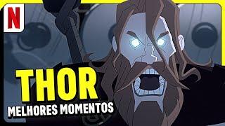 As MELHORES lutas do THOR em Crepúsculo dos Deuses | Netflix Brasil