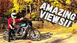 LOOK at these Amazing Views!! Fall Ride through Philly on the Harley Sportster Iron 1200