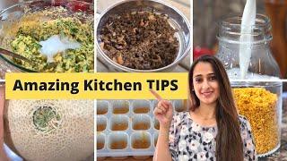 10 Time Saving Kitchen Tips/Hacks for Healthy Lifestyle | Indian Cooking TIPS and TRICKS!