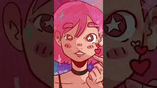 ilustración #art #artist #illustration #ilustracion #sketch #anime #digital #animation #pink