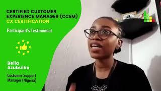 CX Certification Testimonial - Certified Customer Experience Manager (CCEM)