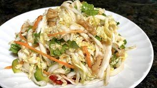 How to Make Chinese Cabbage Salad, Easy and delicious. 凉拌白菜心