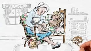 Sleeping granny water color -  by First to Draw Ltd