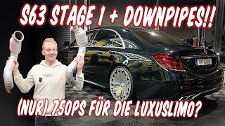 OPTICARS | S63 AMG STAGE 1 + DOWNPIPES | MEGA SOUND IN LUXUS LIMO | PP-PERFORMANCE | W222