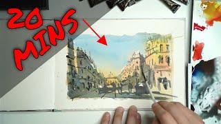 Simple Street Scene: Paint This in 20 Mins!