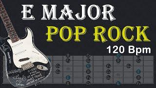 E Major Backing Track | Pop Rock | 120 Bpm