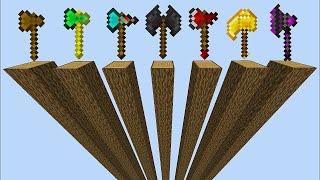 WICH MINECRAFT AXE IS FASTER ?