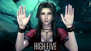 Final Fantasy VII Remake - Aerith And Cloud's High Five Scenes