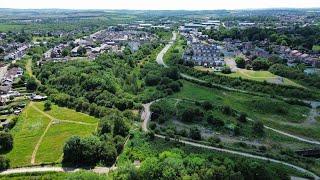 The Lost Great Central Railway at Staveley From The Air 2023