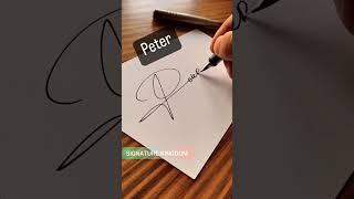 P Signature | Signature Style Of P | signature style of my name P #shorts #youtubeshorts