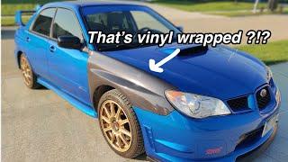 How To Carbon Fiber Vinyl Wrap A Fender | VVivid Tek R Install on Subaru STI