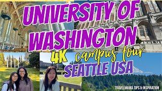 2024 SEATTLE UNIVERSITY OF WASHINGTON CAMPUS TOUR 4K  walking | Inside Suzzallo Library #uw #college