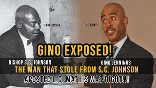 GINO JENNINGS EXPOSED ON STEALING HIS GOSPEL FROM BISHOP S.C. JOHNSON!! (APOSTLE MATHIS WAS RIGHT)
