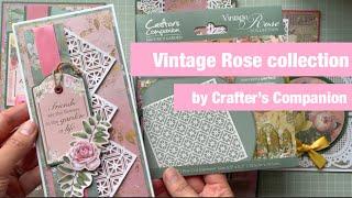 Vintage Rose collection by Crafter's Companion, #crafterscompanion #vintagestyle #vintage