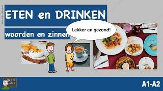 NT2 Eten en drinken ️ Ontbijt  Lunch  Avondeten - Nederlands leren Woordenschat A1 A2 B1