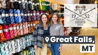 Farmer's Daughter Fibers Store & Dye Studio Tour in Great Falls, MT #unitedskeinsofamerica