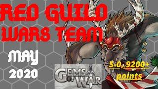 GUILD WARS RED TEAM | Gems of War guild wars guide | 5-0 9.2k+ score SHAKEY START Faction Event team