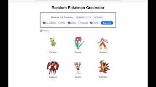 How to use Pokémon Generator￼