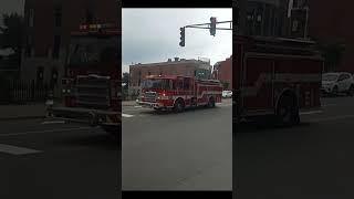 bangor fire dept responding to a call