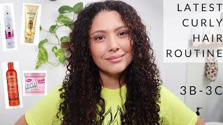 Latest Curly Hair Routine/ 3B-3C Curly Hair routine products