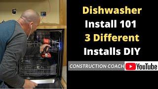 Dishwasher Install 101, Construction Coach will show full details on 3 different installs DIY