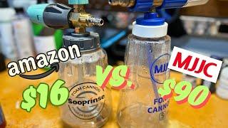 Can an $18 dollar Amazon Foam Cannon perform like a $90 dollar MJJC S V3 Foam Cannon ???  #sooprinse