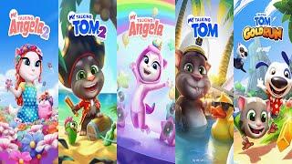 Talking Tom2 vs Talking Tom vs Talking Angela2 vs Angela vs Gold Run Footbal Tom outfit vidio Ep3924