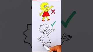 How to Draw Lisa Simpson  #myart #howtodraw #simpsons