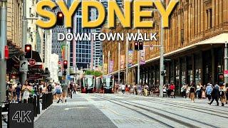 Sydney Australia Virtual Walking tour - CBD |  4K HDR