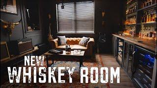 New Whiskey & Cigar Room Tour!!! | Whiskey Room Renovation Pt. 2