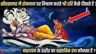 क्षीरसागर में विश्राम करते हुए भगवान विष्णु कैसे दीखते है | glories of lord vishnu | The Info Ocean