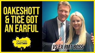 WHEN Vile Power Couple Oakeshott & Tice Was Ribbed By Ex RMT Boss Steve Hedley