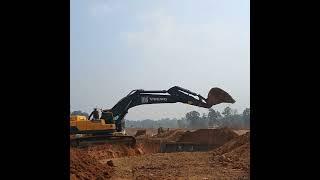 Hitachi Volvo  Excavators: cat 395 & EC480 Loading Overburden with Precision #loading #transporting