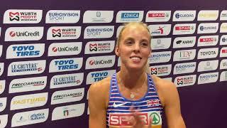 Keely Hodgkinson cruises through her Euro Champs 800m heat