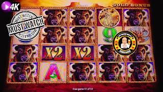 MASSIVE JACKPOT HAND PAY on Buffalo Gold MUST SEE