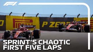 Absolute Box Office! | The First Five Laps Of F1 Sprint IN FULL! | 2024 United States Grand Prix